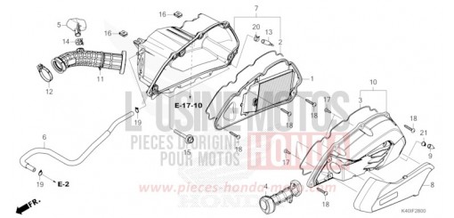 FILTRE A AIR NSS125ADM de 2021